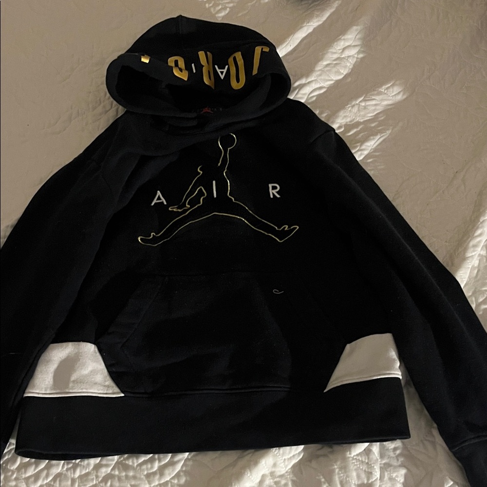 Jordan Black and Gold Men's Sweater